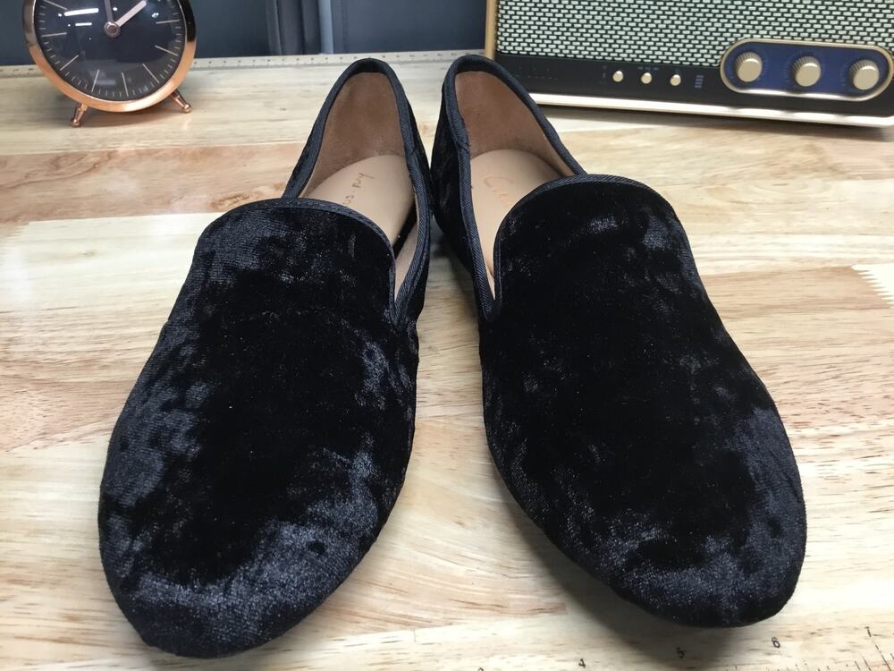 Circus NY by Sam Edelman Crissy Women's 7.5 Black Slip-On Round Toe Flat Loafers
